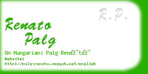 renato palg business card